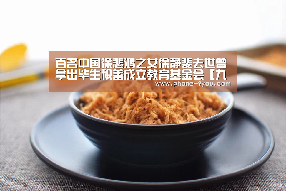 百名中国徐悲鸿之女徐静斐去世曾拿出毕生积蓄成立教育基金会【九游游戏】(图1) 九游官网
